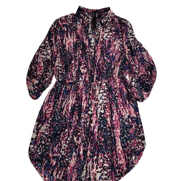 Petticoat Alley Multicolored Semi Sheer Dress - Picture 5 of 15